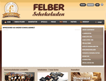 Tablet Screenshot of felber-schokoladen.com